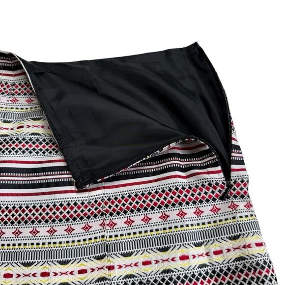 Nine West Silk Blend Pleated Side Zip Lined Skirt Sz 8 - Picture 7 of 12